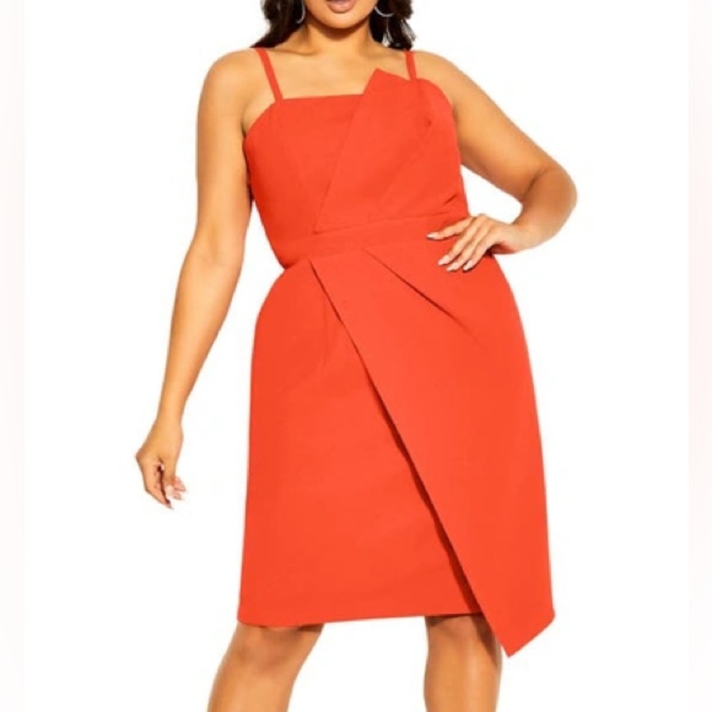 City Chic Strapless Red Dress - Picture 6 of 11